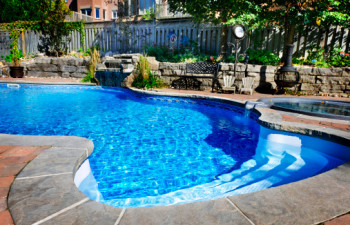 backyard pool renovation